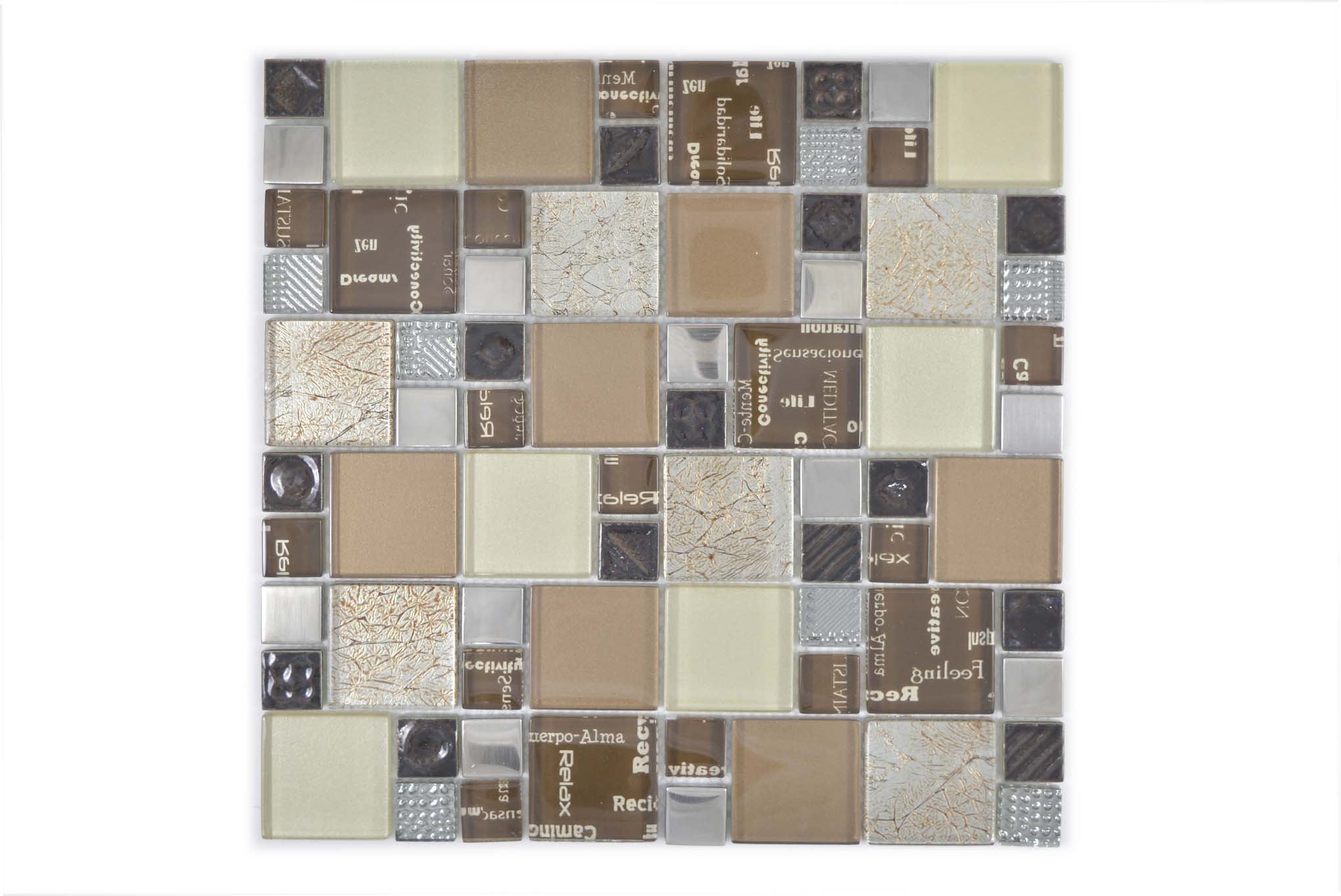 Mosaik Silver Gnosjö - 002 | 0,089 m²/ark