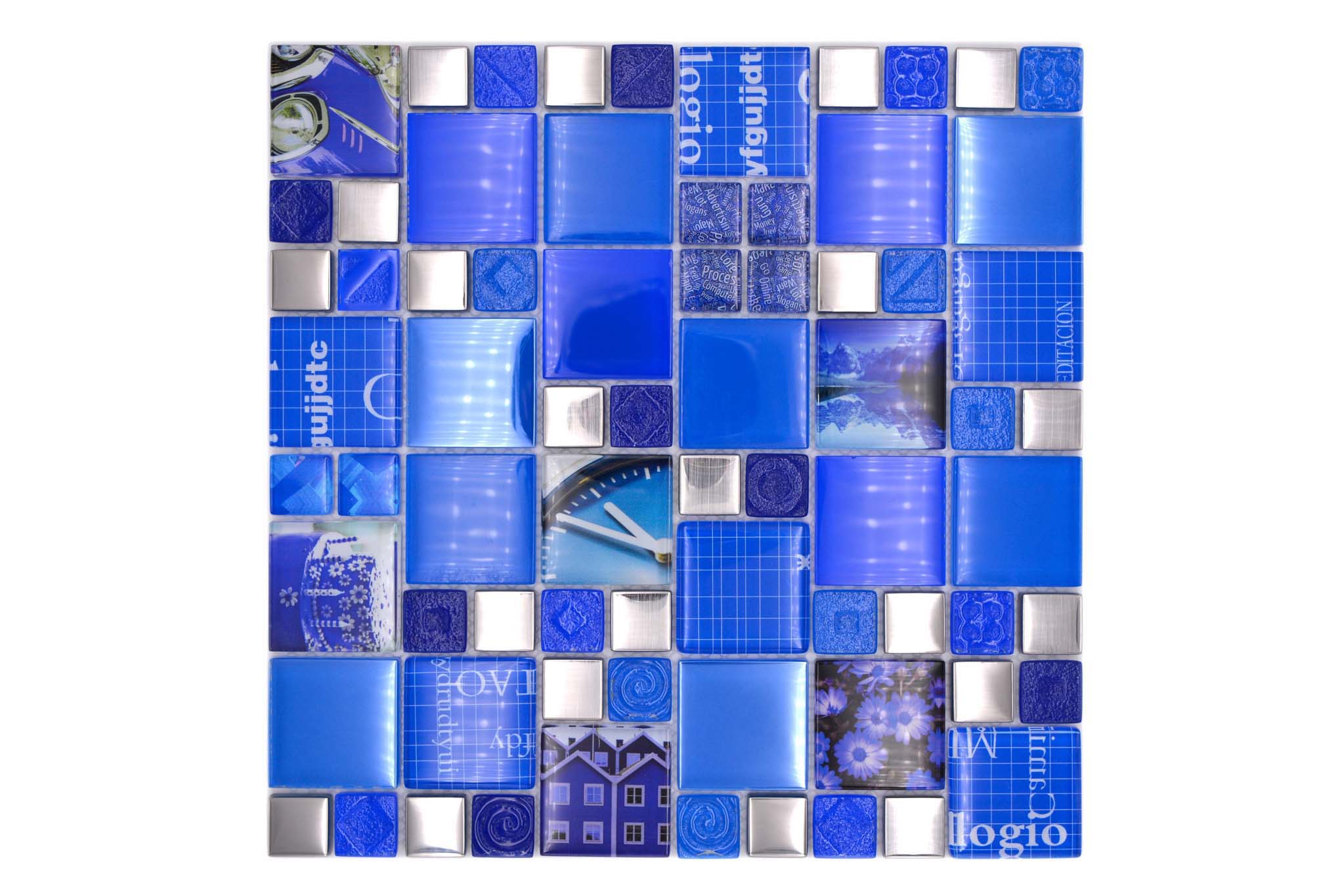 Mosaik Silver Gnosjö - 003 | 0,089 m²/ark