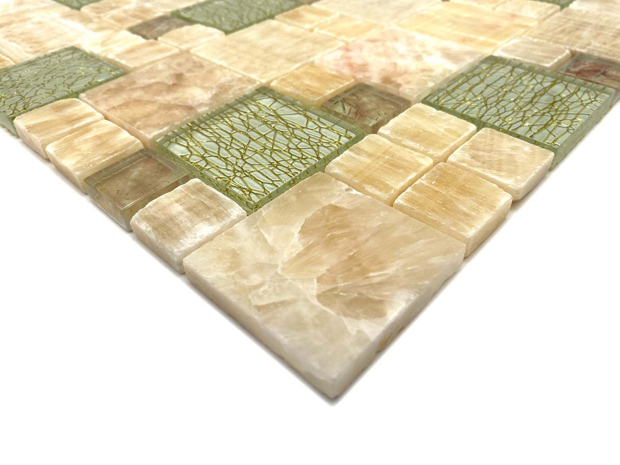 Mosaik Bärnsten/guld mix Varberg - 003 | 0,09 m²/ark
