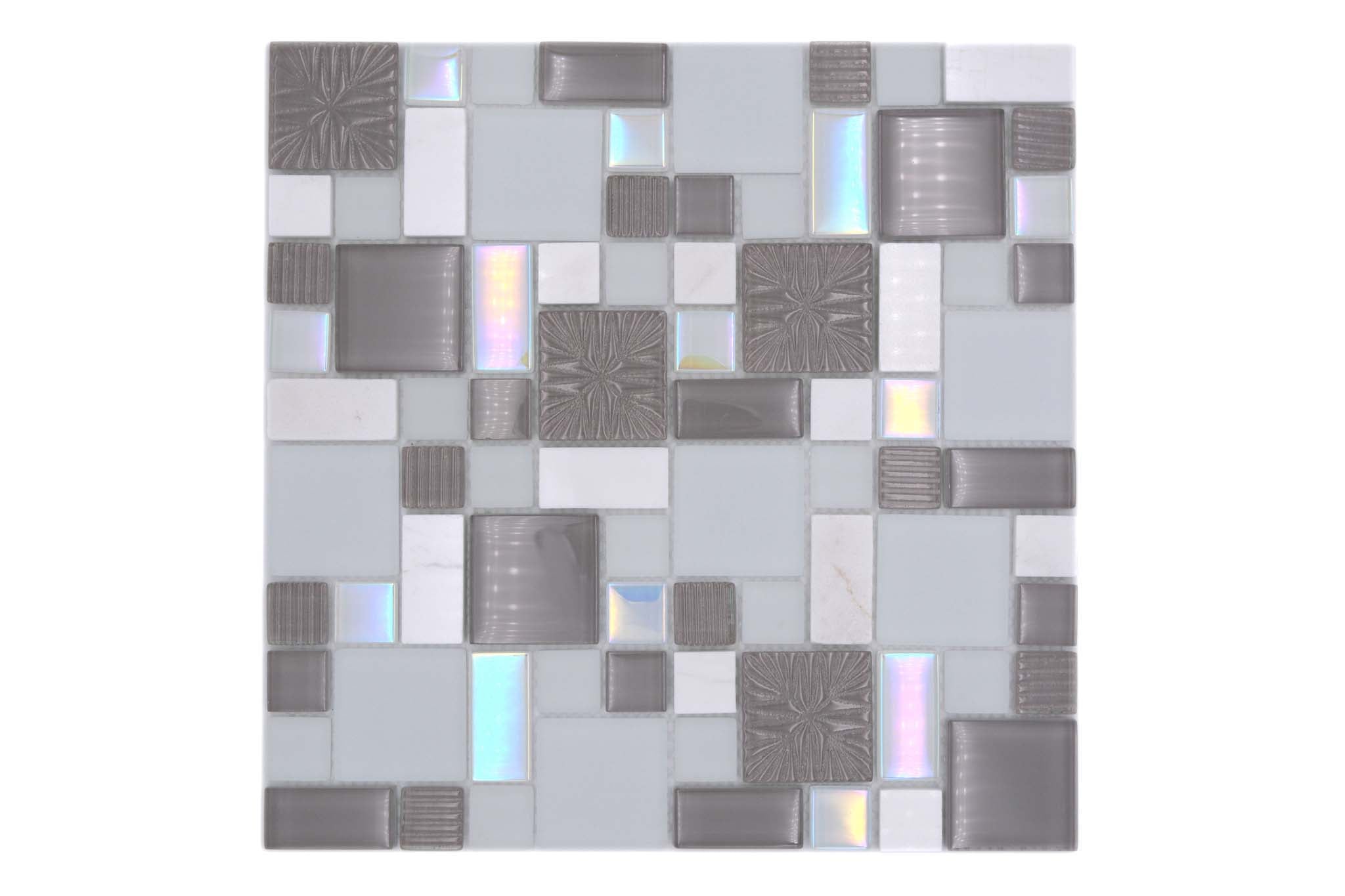 Mosaik Vit Varberg - 004 | 0,09 m²/ark