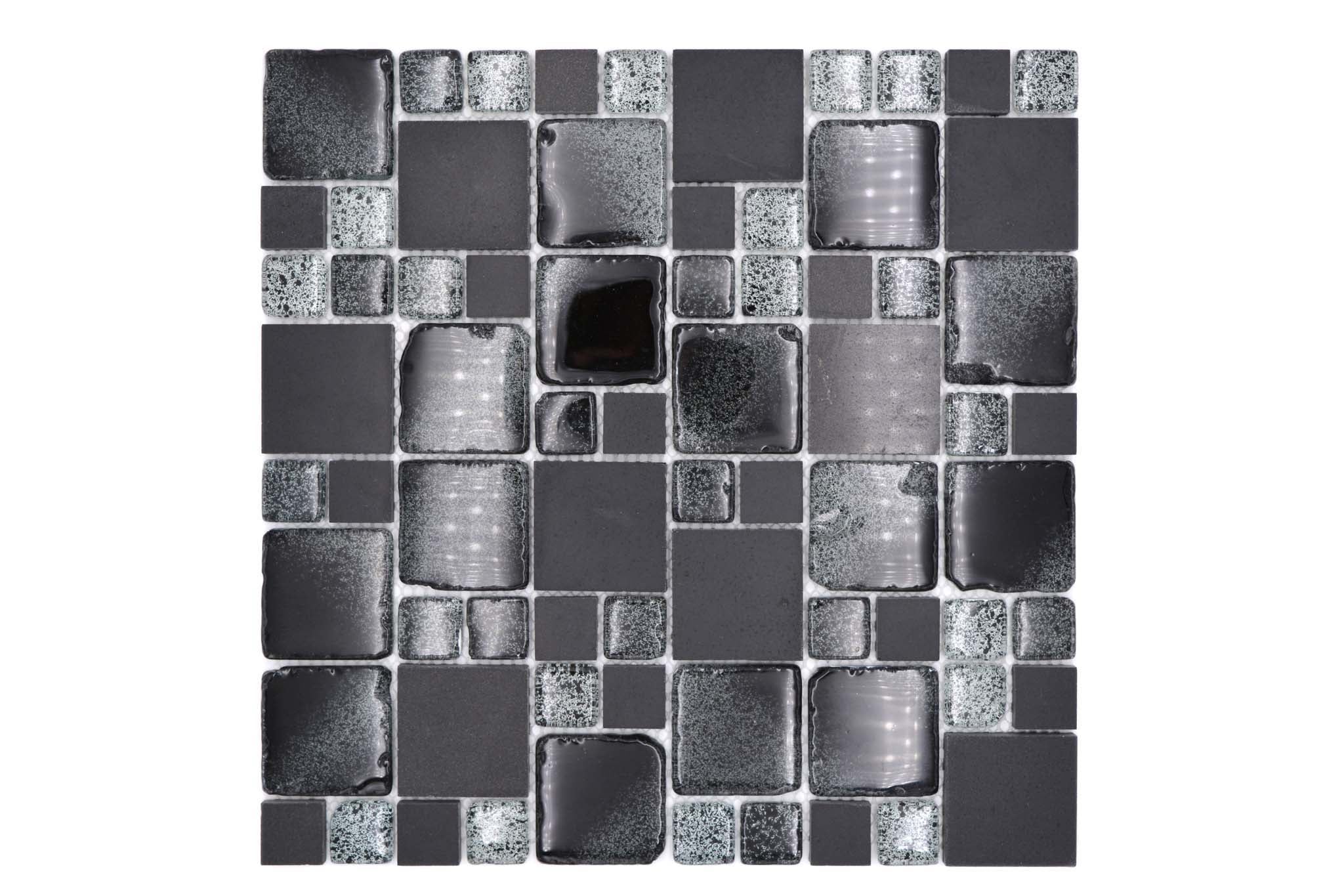 Mosaik Svart Varberg - 006 | 0,09 m²/ark