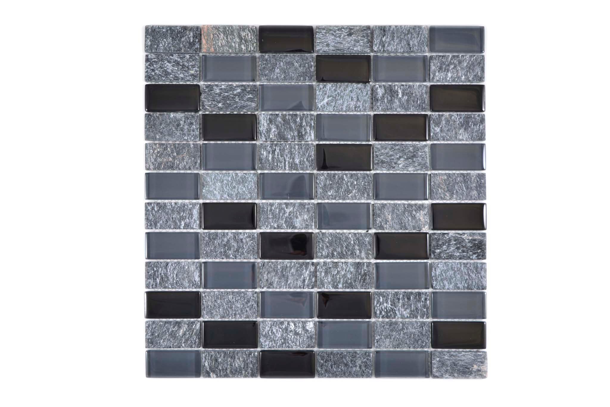 Mosaik Grå Oskarshamn - 018 | 0,1 m²/ark