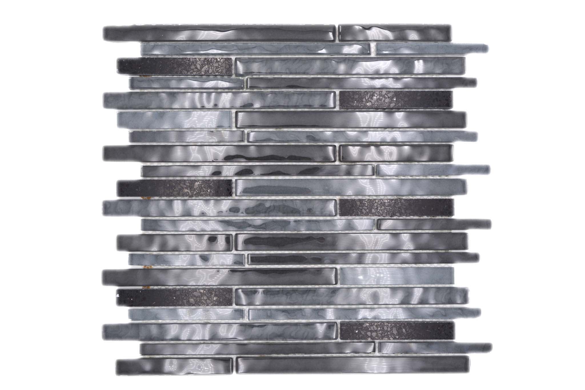 Mosaik Svart Uppsala - 014 | 0,089 m²/ark