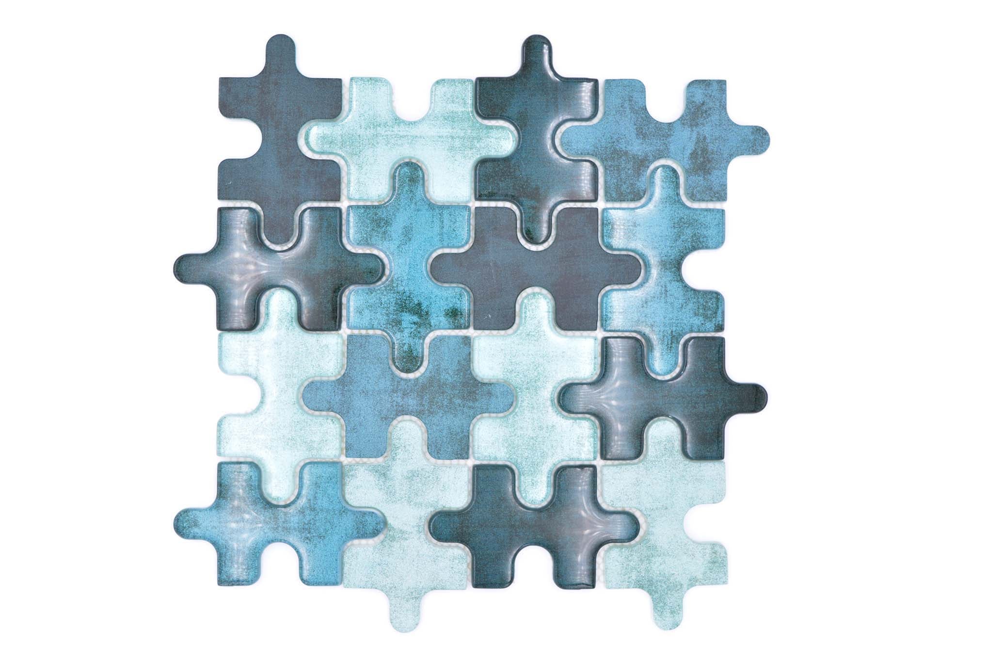 Mosaik Flerfärgad Helsingborg - 009 | 0,089 m²/ark