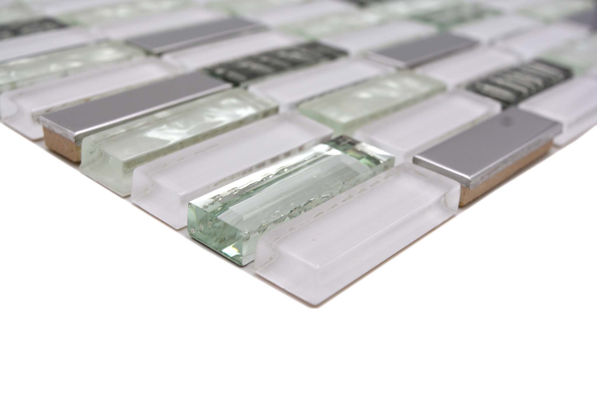 Mosaik Vit Östersund - 019 | 0,091 m²/ark