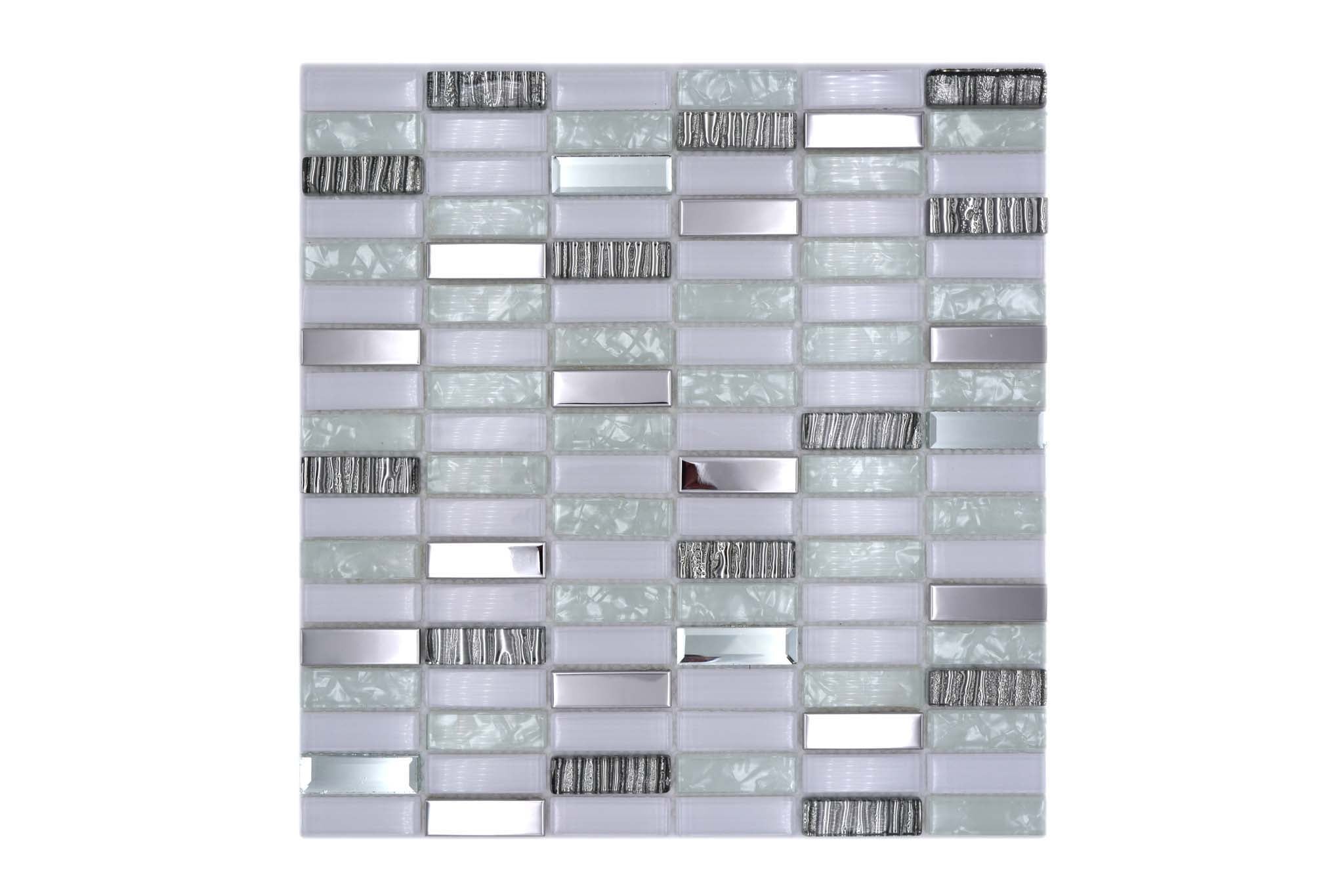 Mosaik Vit Östersund - 019 | 0,091 m²/ark