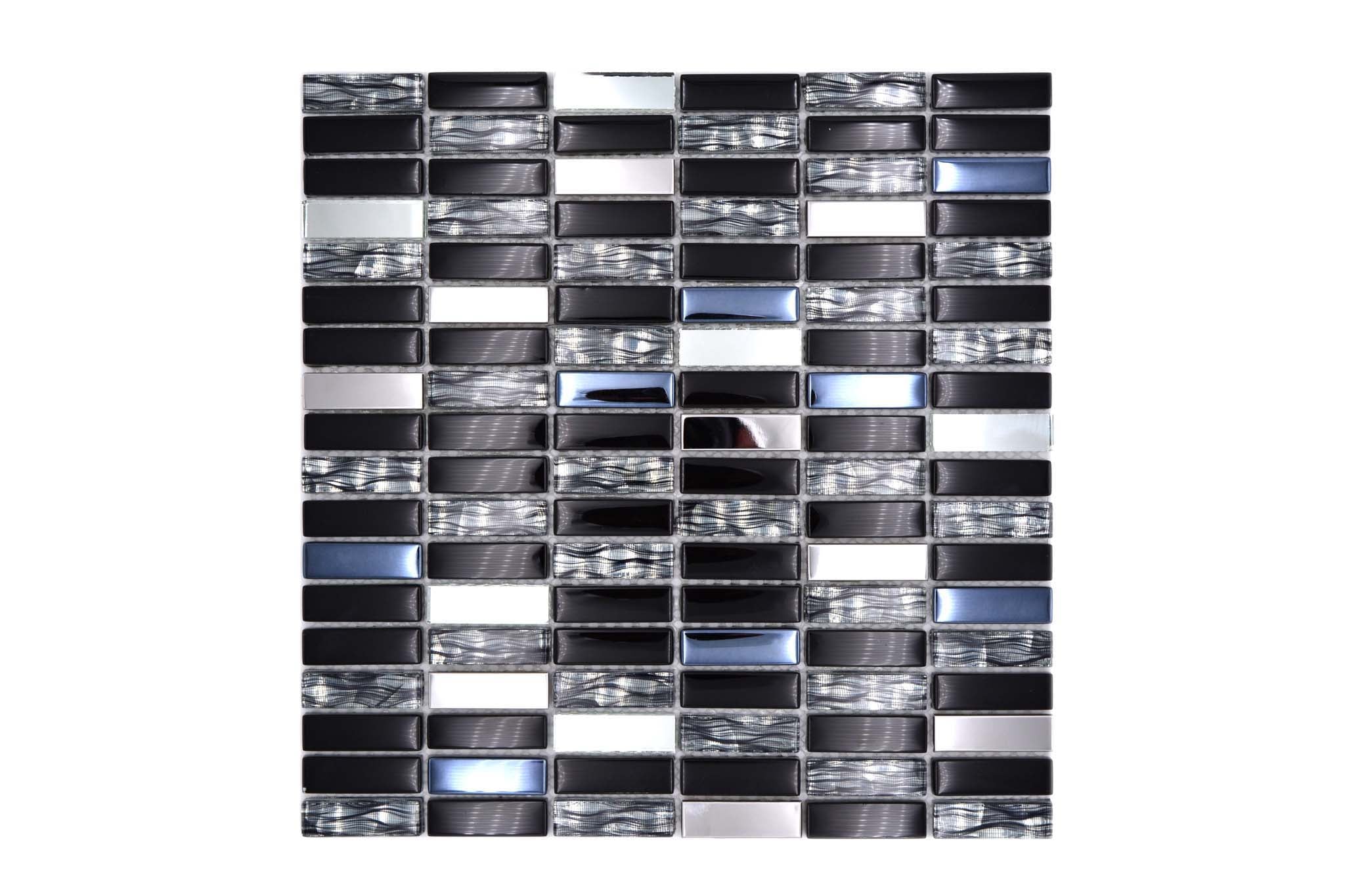 Mosaik Svart Östersund - 020 | 0,091 m²/ark