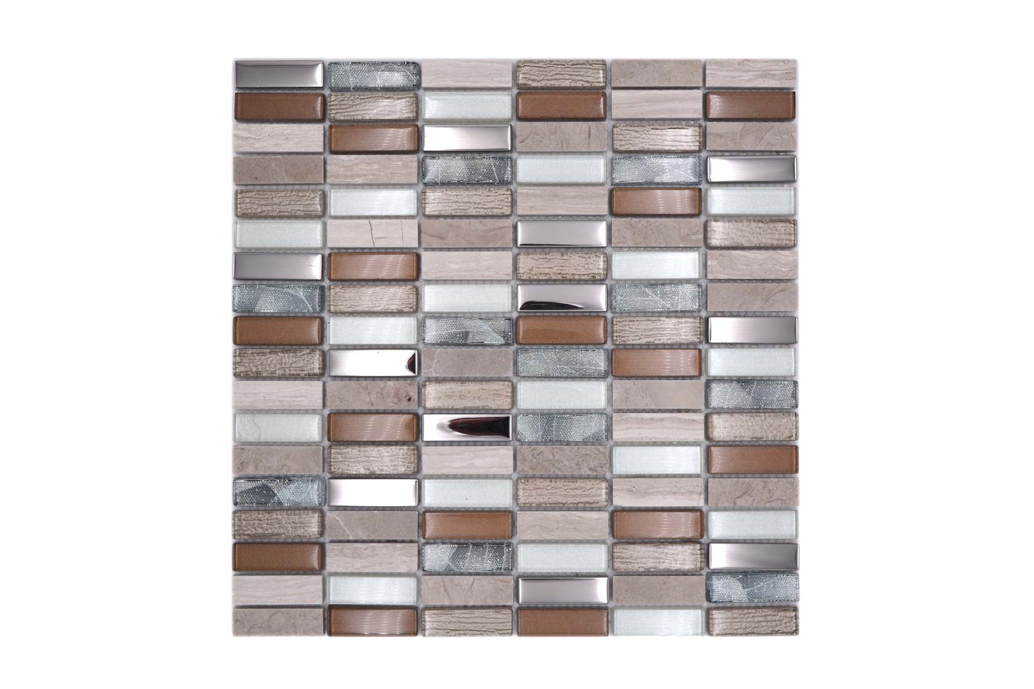 Mosaik Brun Ödeshög - 013 | 0,091 m²/ark