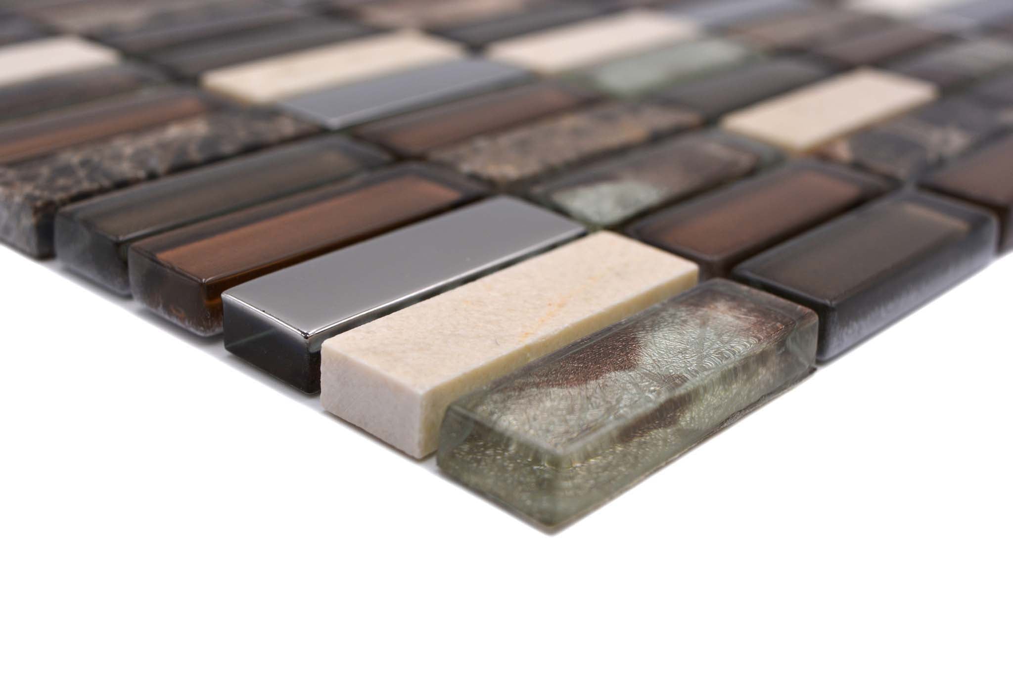 Mosaik Brun Ödeshög - 014 | 0,091 m²/ark