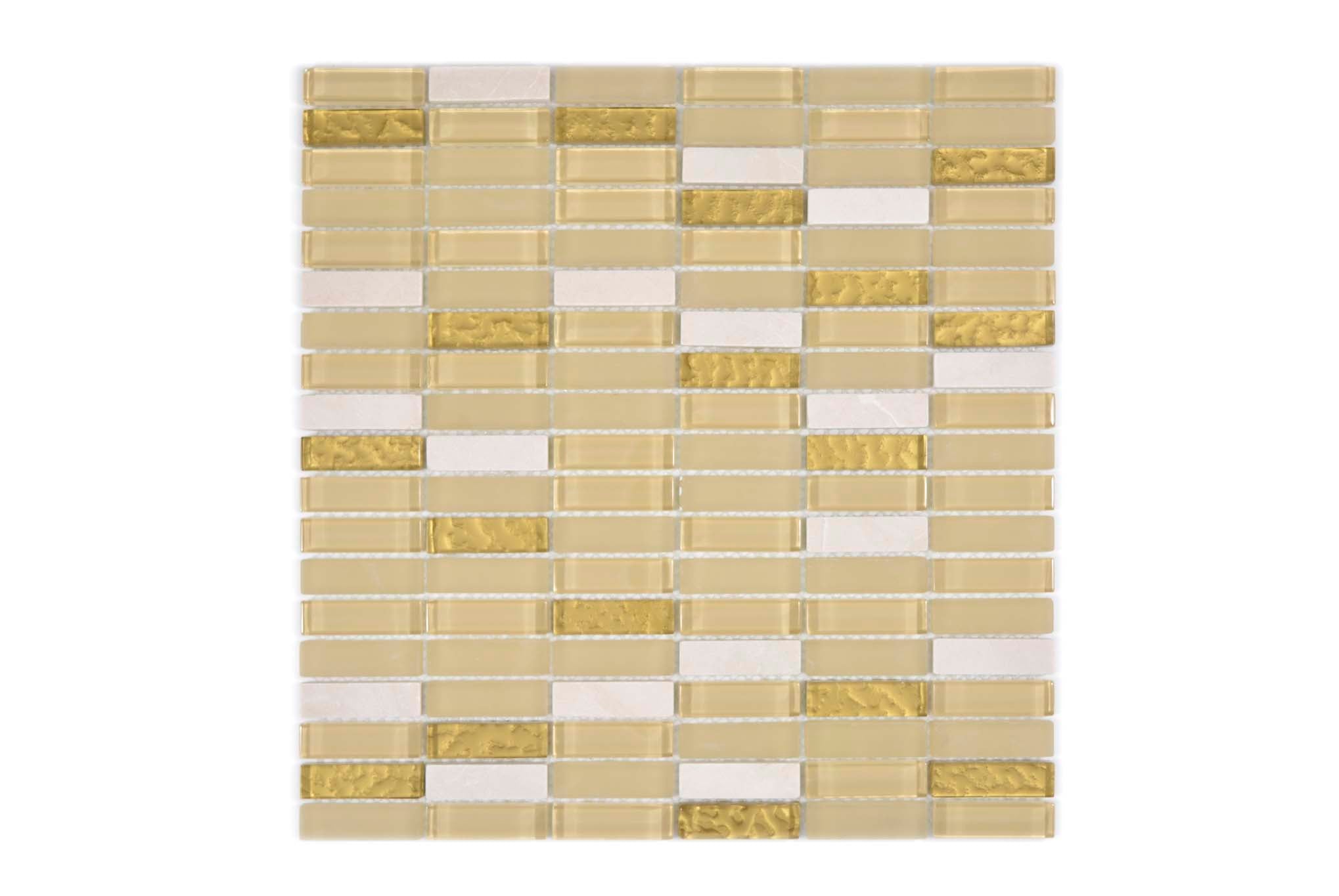 Mosaik Vit Bjärred - 021 | 0,1 m²/ark