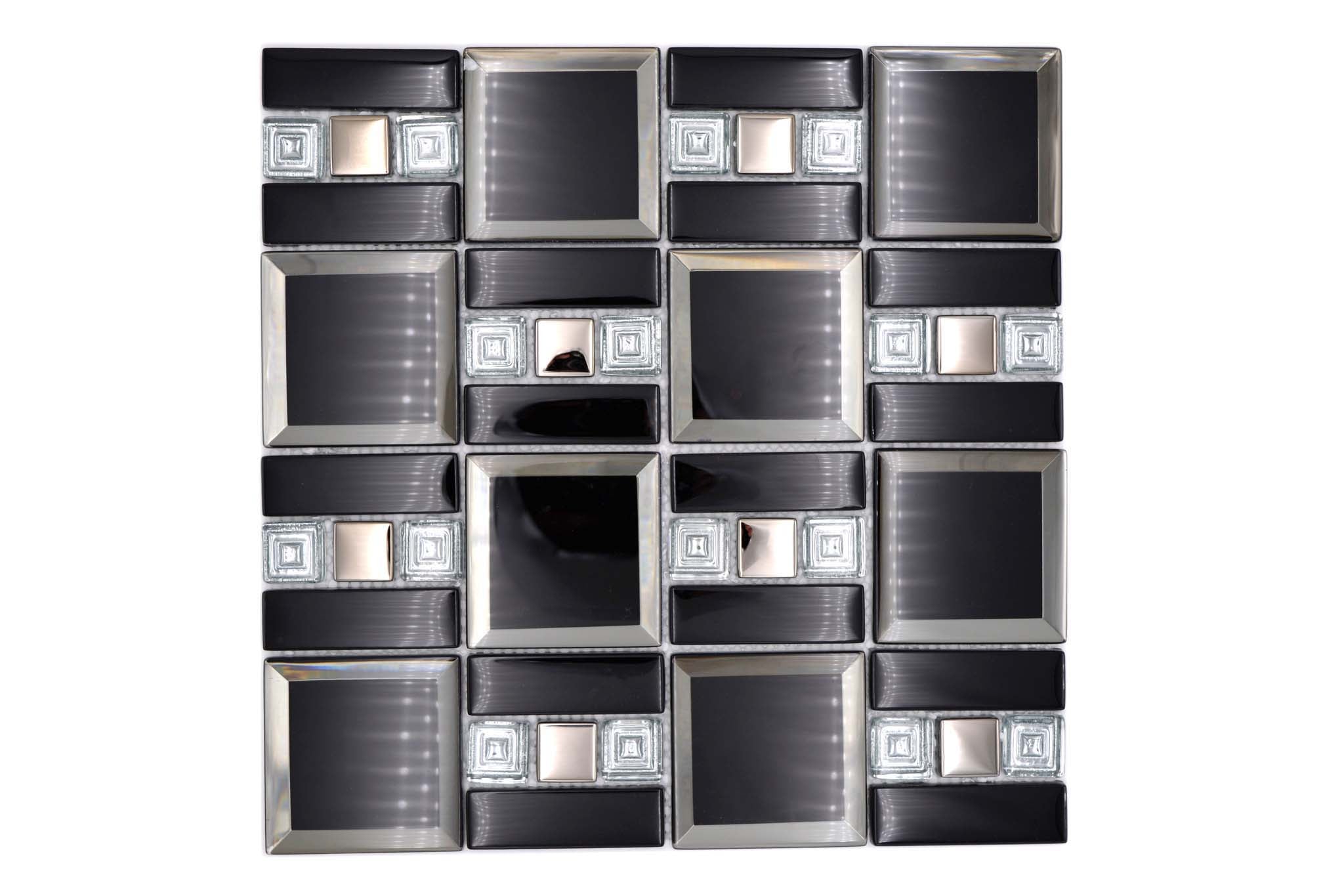 Mosaik Svart Östersund - 021 | 0,09 m²/ark