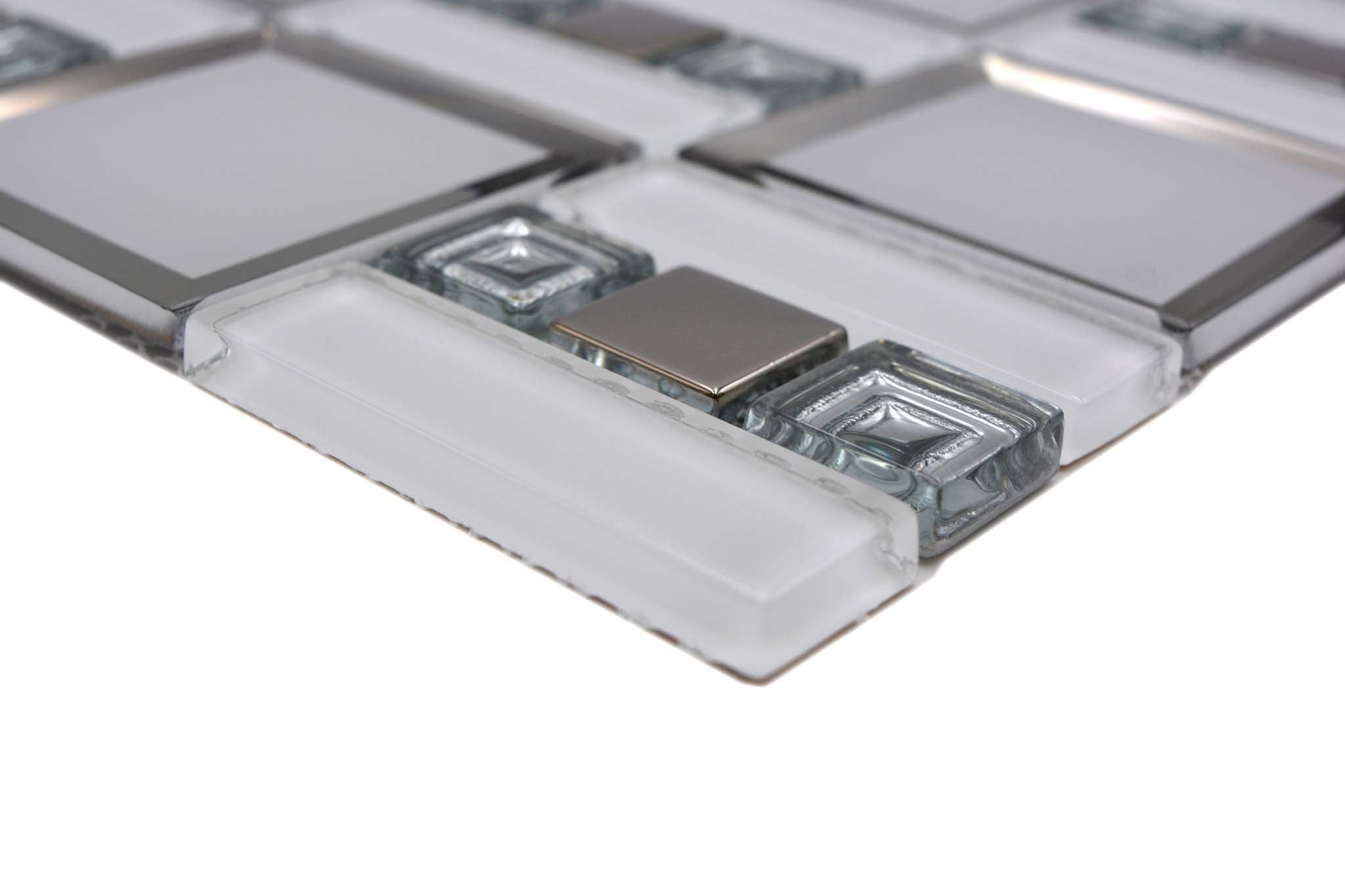 Mosaik Vit Östersund - 022 | 0,09 m²/ark