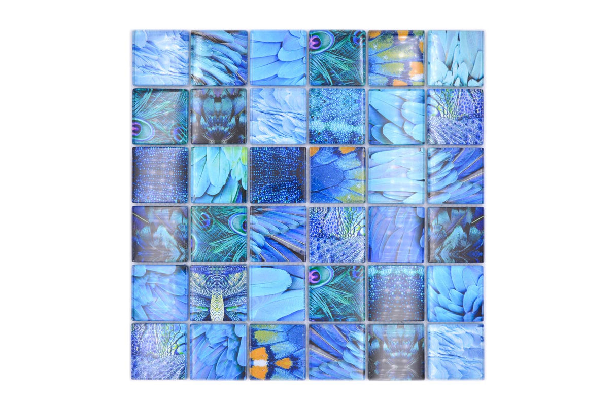 Mosaik Blå Aarhus - 014 | 0,089 m²/ark