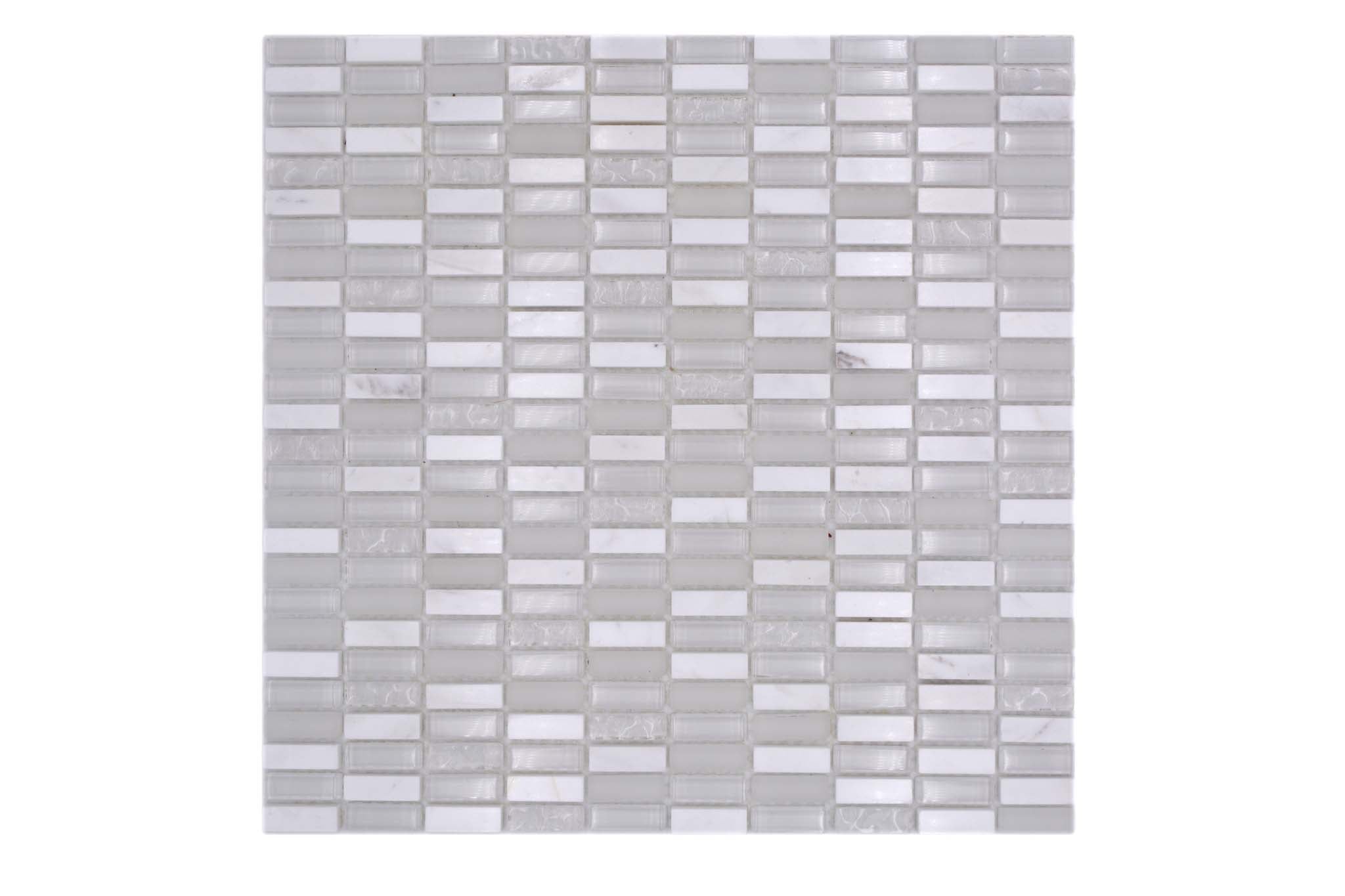Mosaik Vit Bjärred - 024 | 0,1 m²/ark
