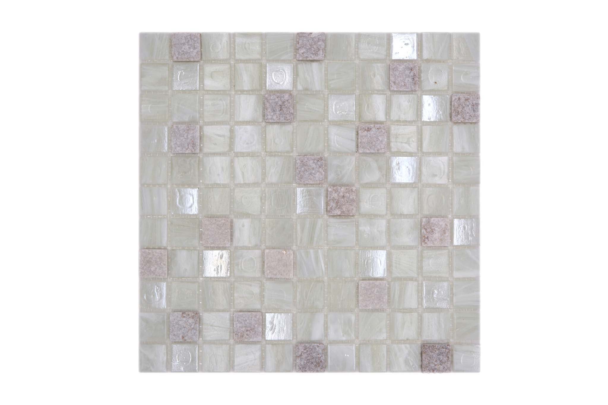 Mosaik Vit Strängnäs - 002 | 0,091 m²/ark