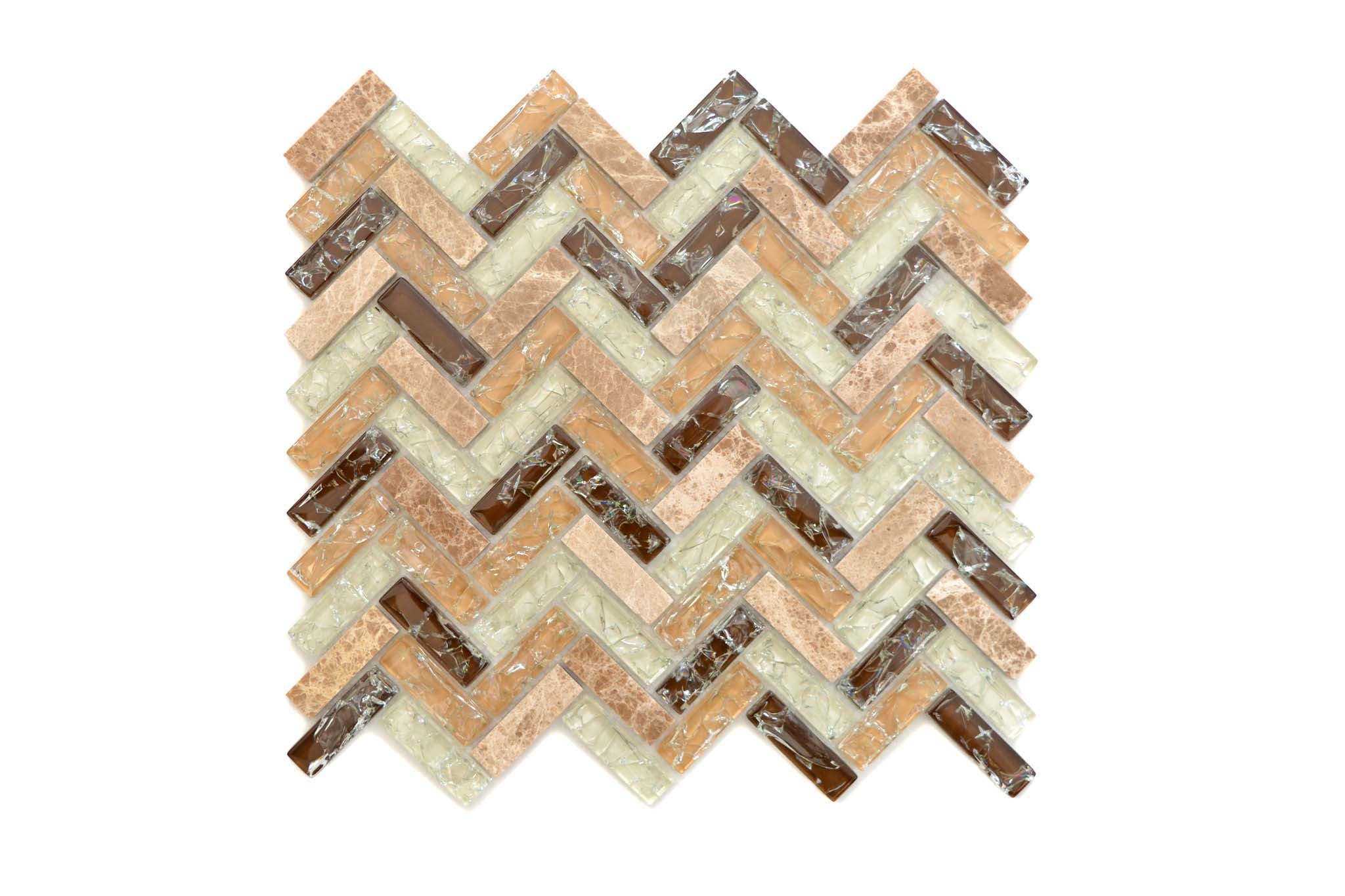 Mosaik Brun Vaggeryd - 014 | 0,077 m²/ark