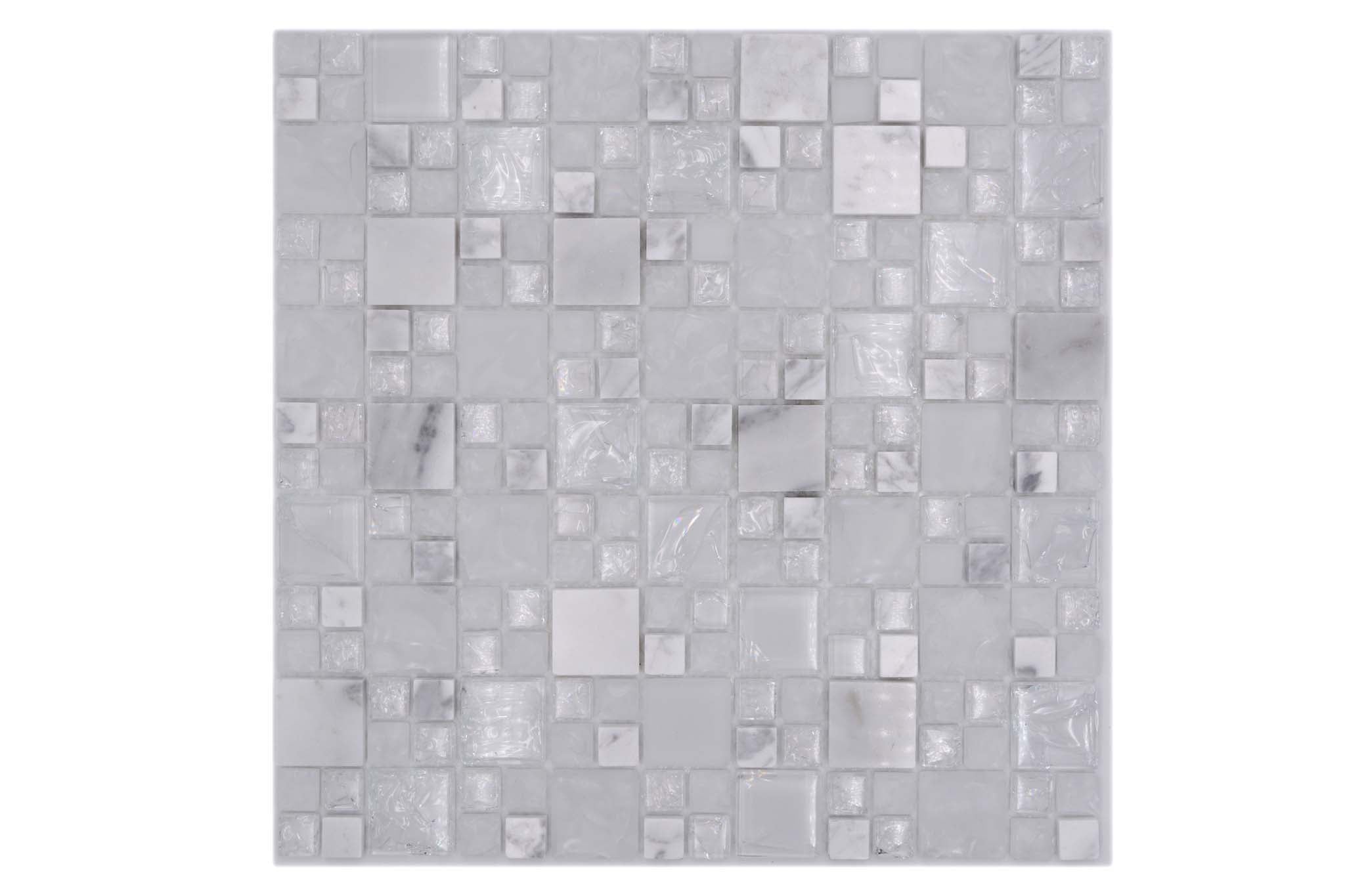 Mosaik Vit Vaggeryd - 016 | 0,093 m²/ark