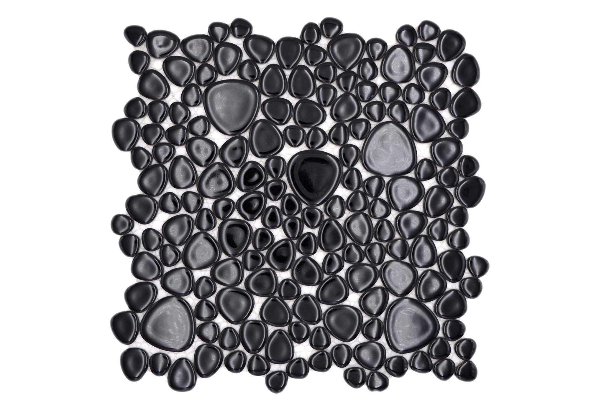 Mosaik Svart Älmhult - 009 | 0,076 m²/ark