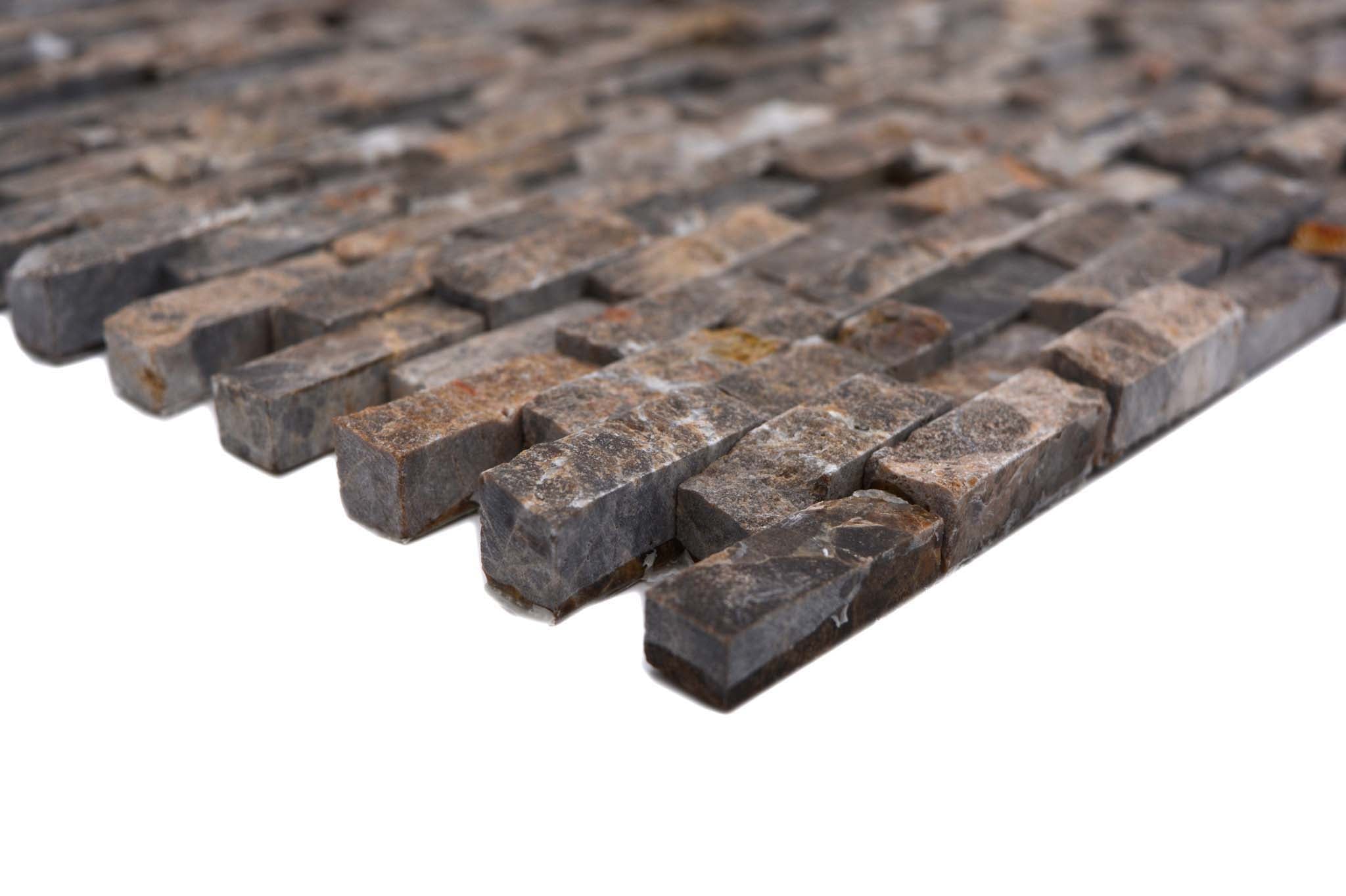 Mosaik Brun Trondheim - 003 | 0,093 m²/ark