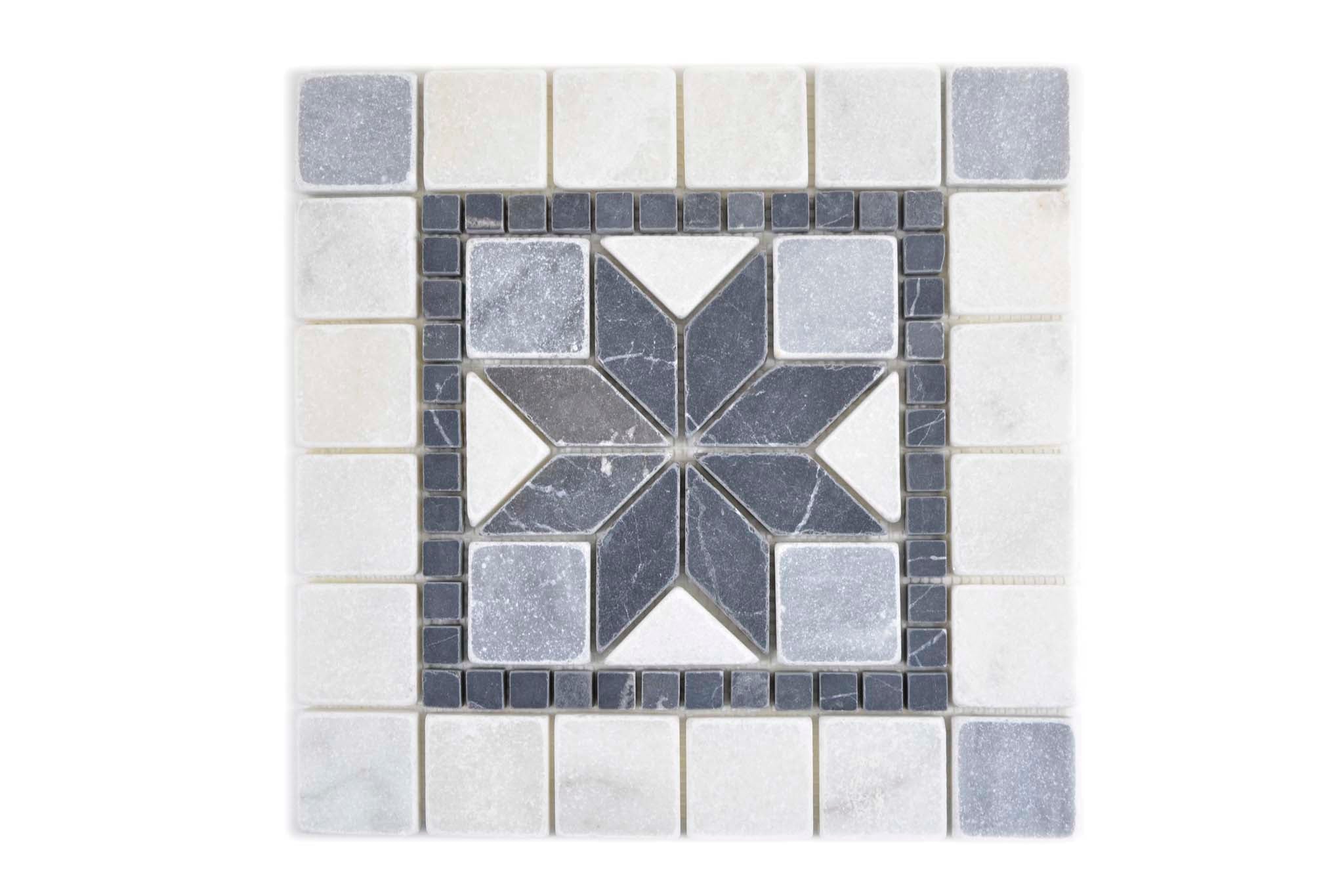 Sjösten Svart Eslöv - 003 | 305x305x10mm. Säljs styckvis.