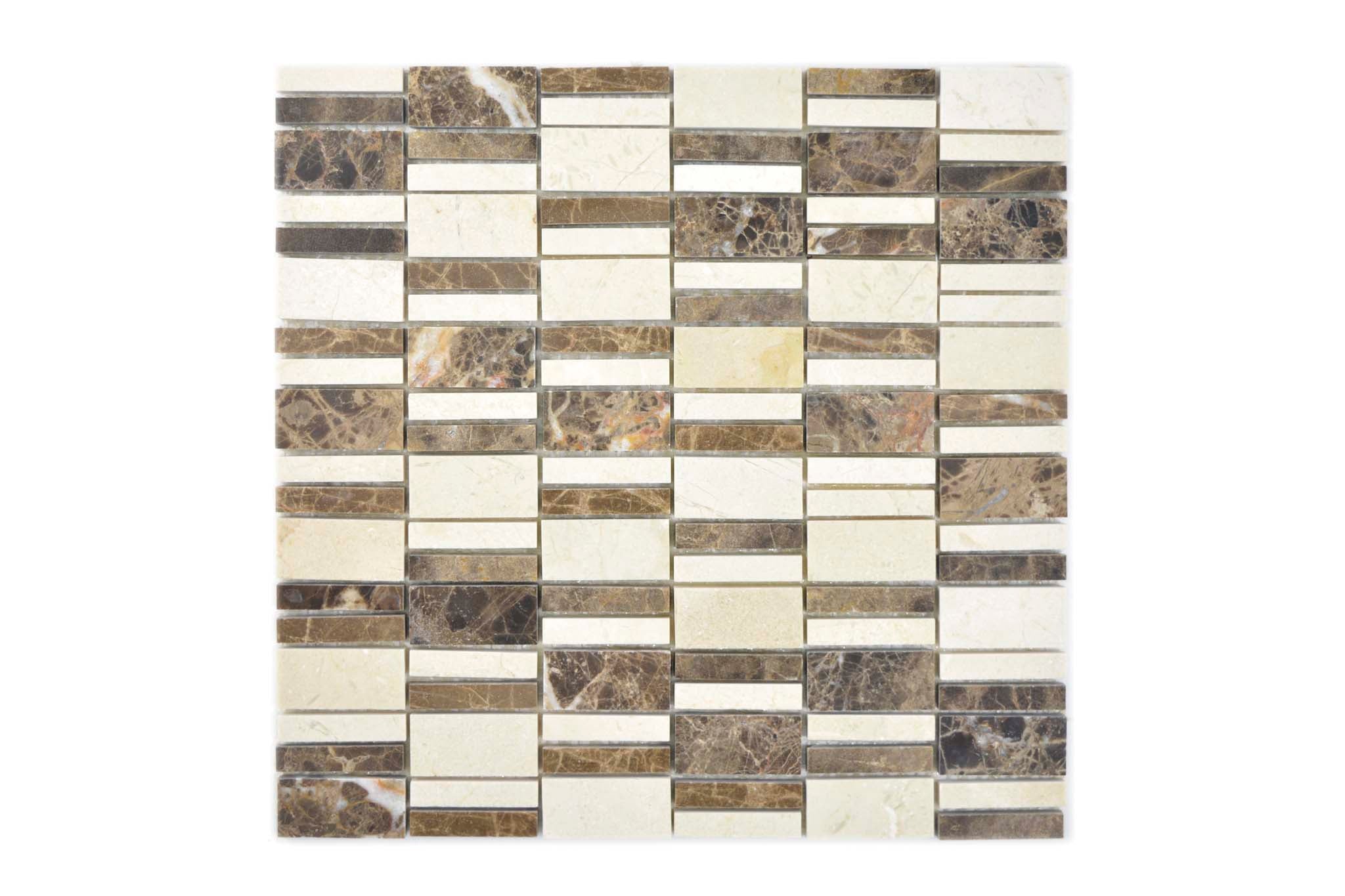 Mosaik Beige Vänersborg - 002 | 0,09 m²/ark