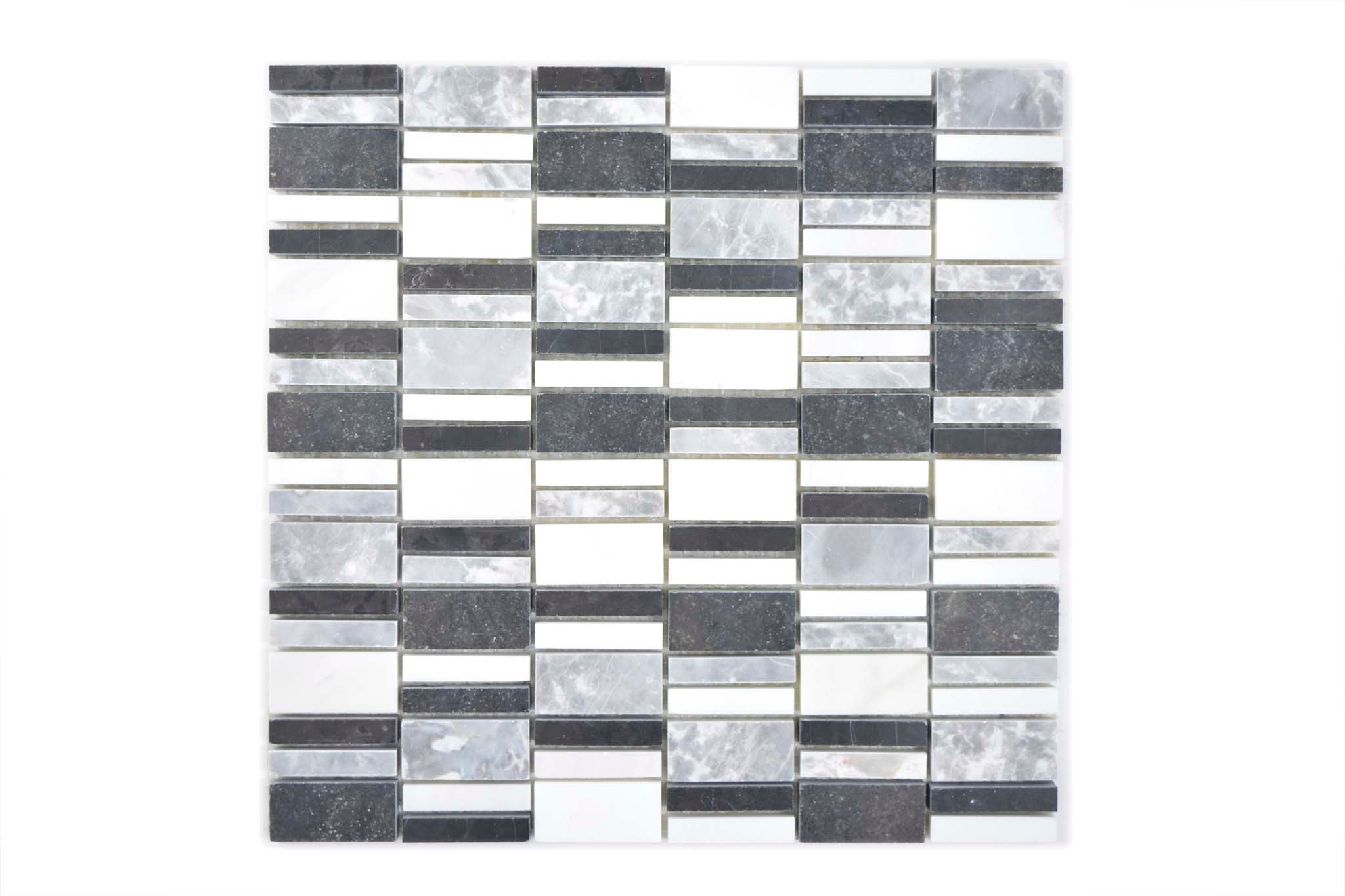 Mosaik Svart Skellefteå - 001 | 0,09 m²/ark