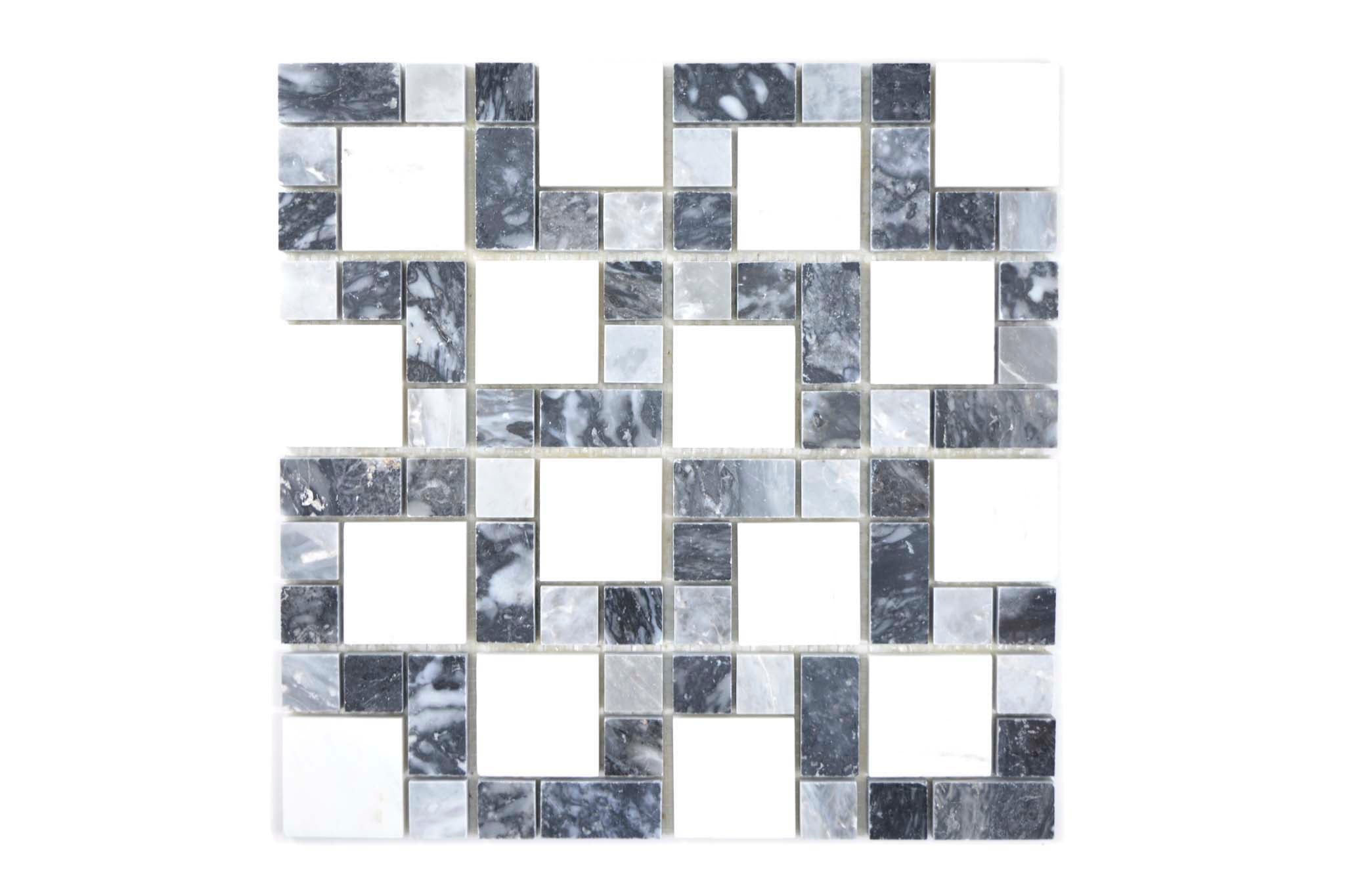 Mosaik Svart Skellefteå - 003 | 0,093 m²/ark