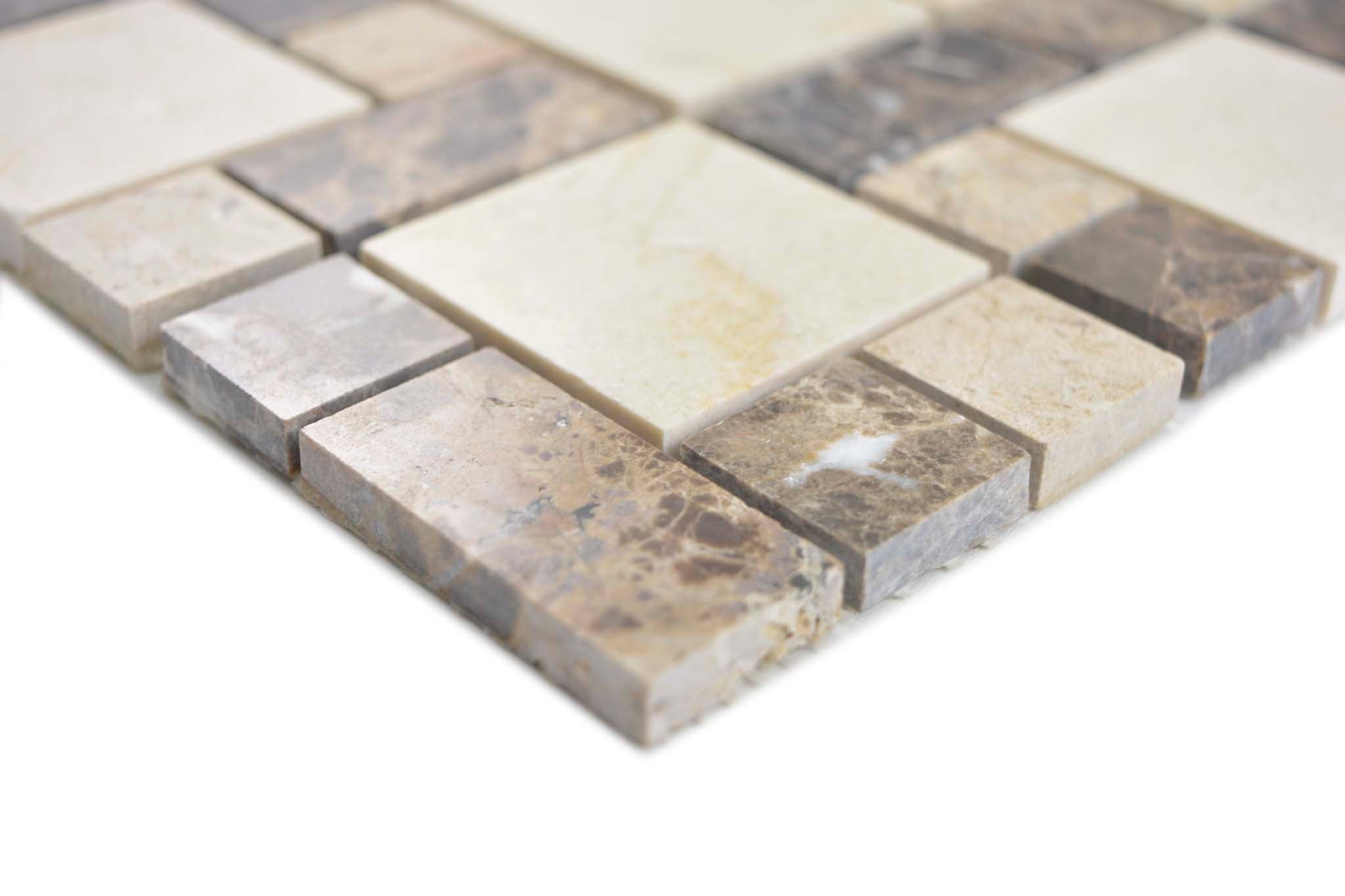 Mosaik Beige Skellefteå - 004 | 0,093 m²/ark