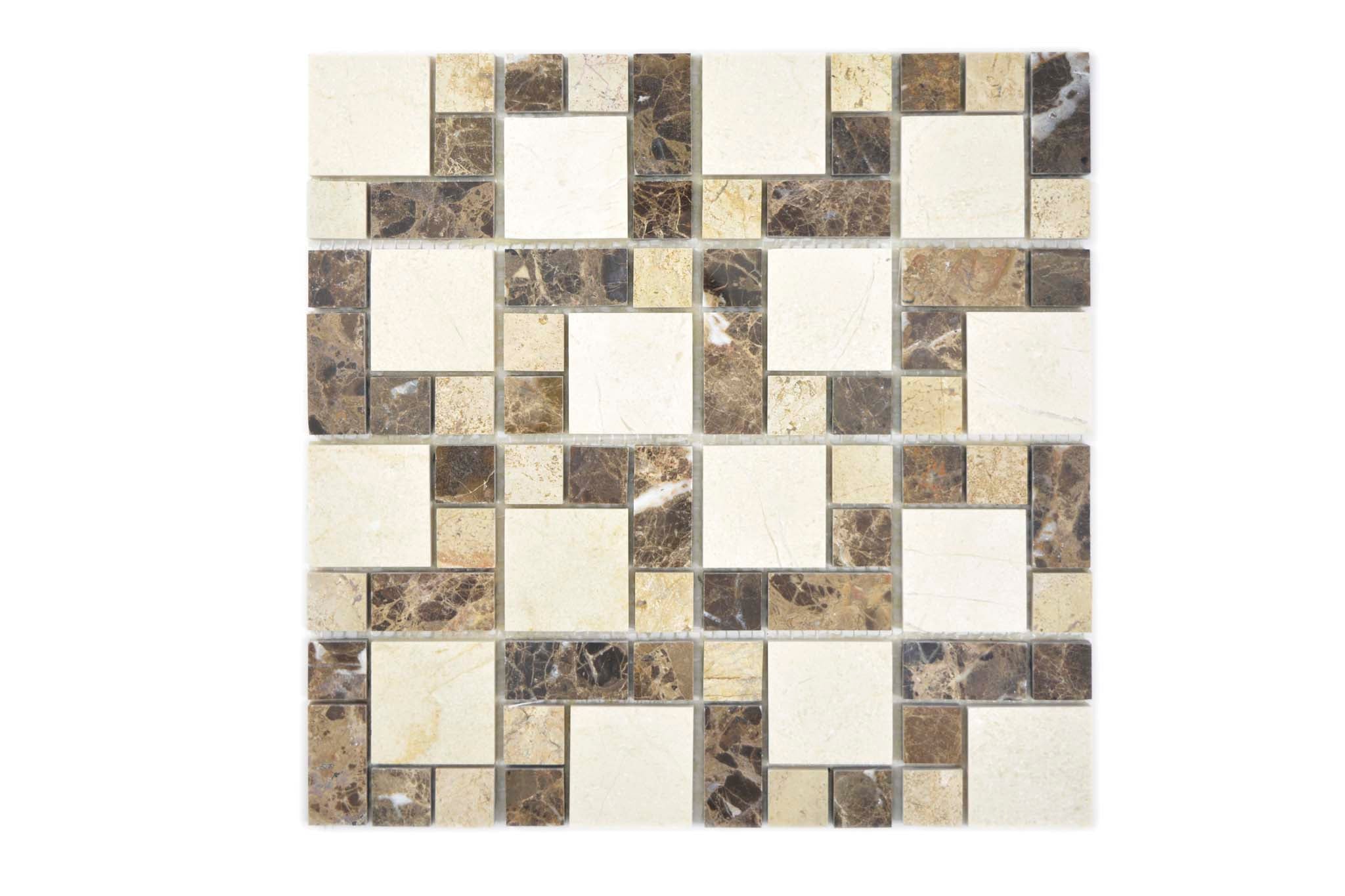 Mosaik Beige Skellefteå - 004 | 0,093 m²/ark