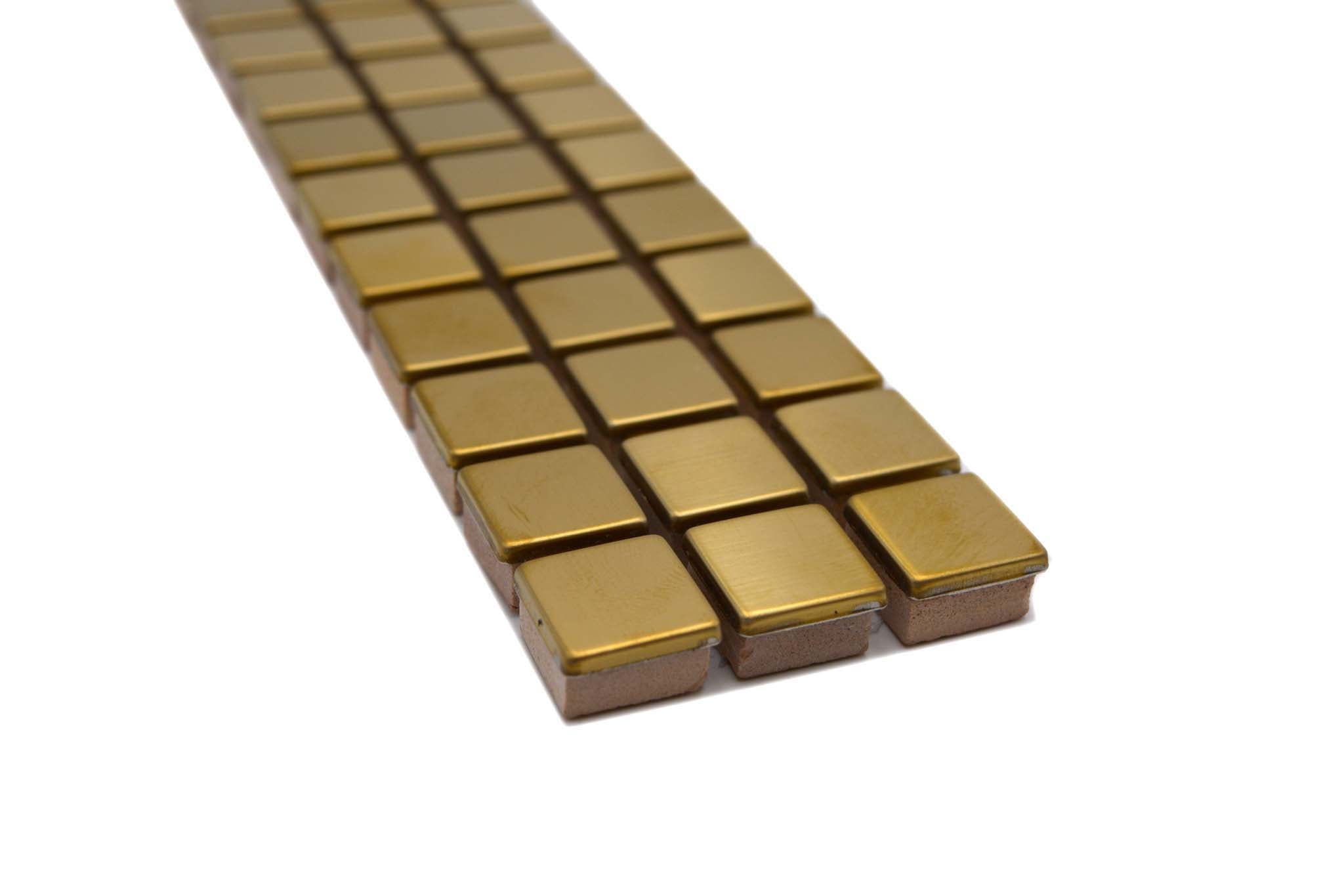 Bård (Kakel) Guld Markaryd - 003 | 15x15x8mm. Säljs styckvis.