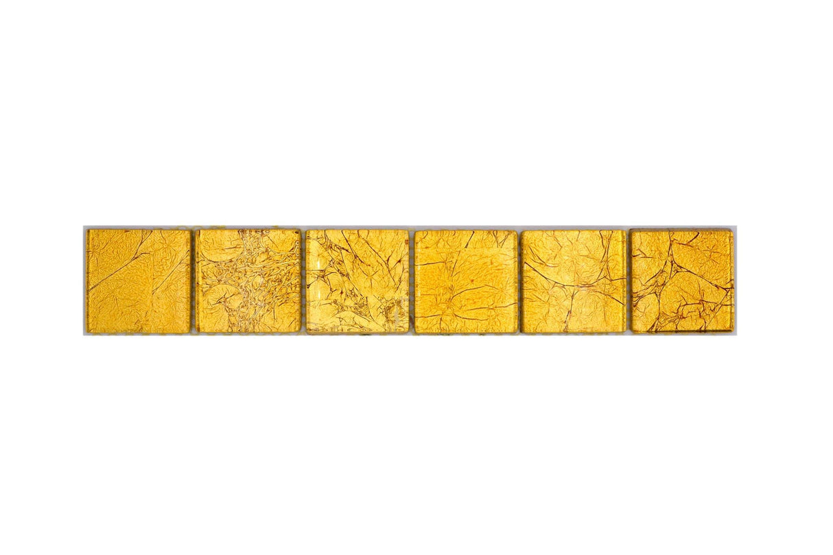 Bård (Kakel) Guld Markaryd - 009 | 48x48x8mm. Säljs styckvis.