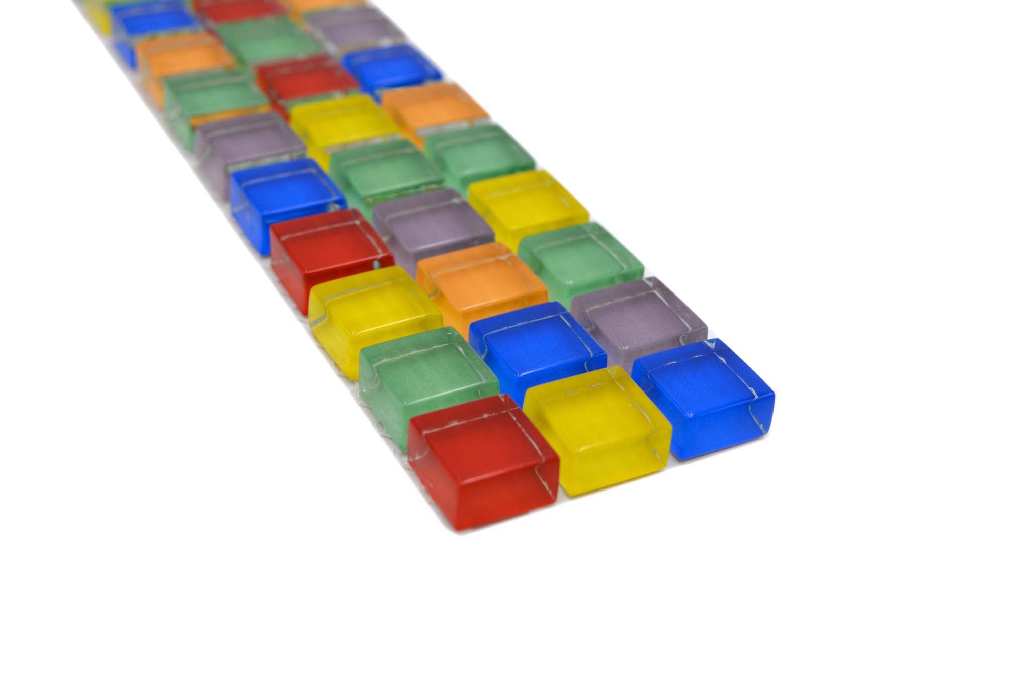 Bård (Klinker) Flerfärgad Markaryd - 012 | 15x15x8mm. Säljs styckvis.