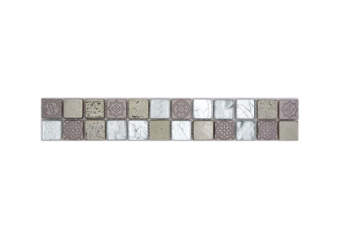 Bård (Kakel) Silver Markaryd - 060 | 23x23x8mm. Säljs styckvis.