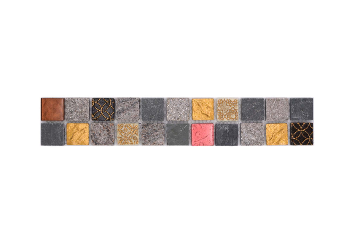 Bård (Kakel) Grå Markaryd - 062 | 25x25x8mm. Säljs styckvis.