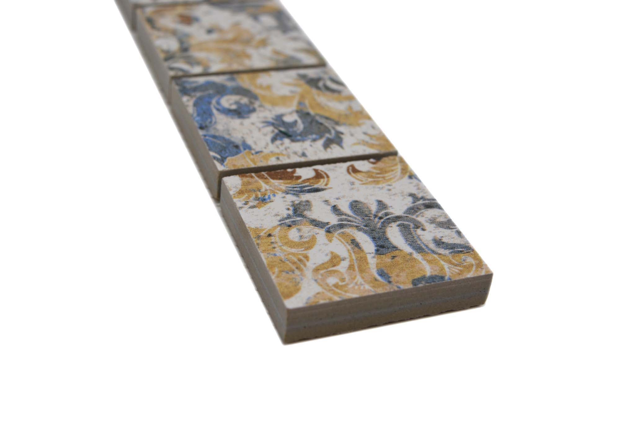 Bård (Klinker) Flerfärgad Markaryd - 046 | 47x47x10mm. Säljs styckvis.