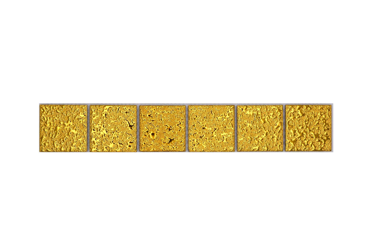 Bård (Kakel) Guld Markaryd - 021 | 48x48x6mm. Säljs styckvis.