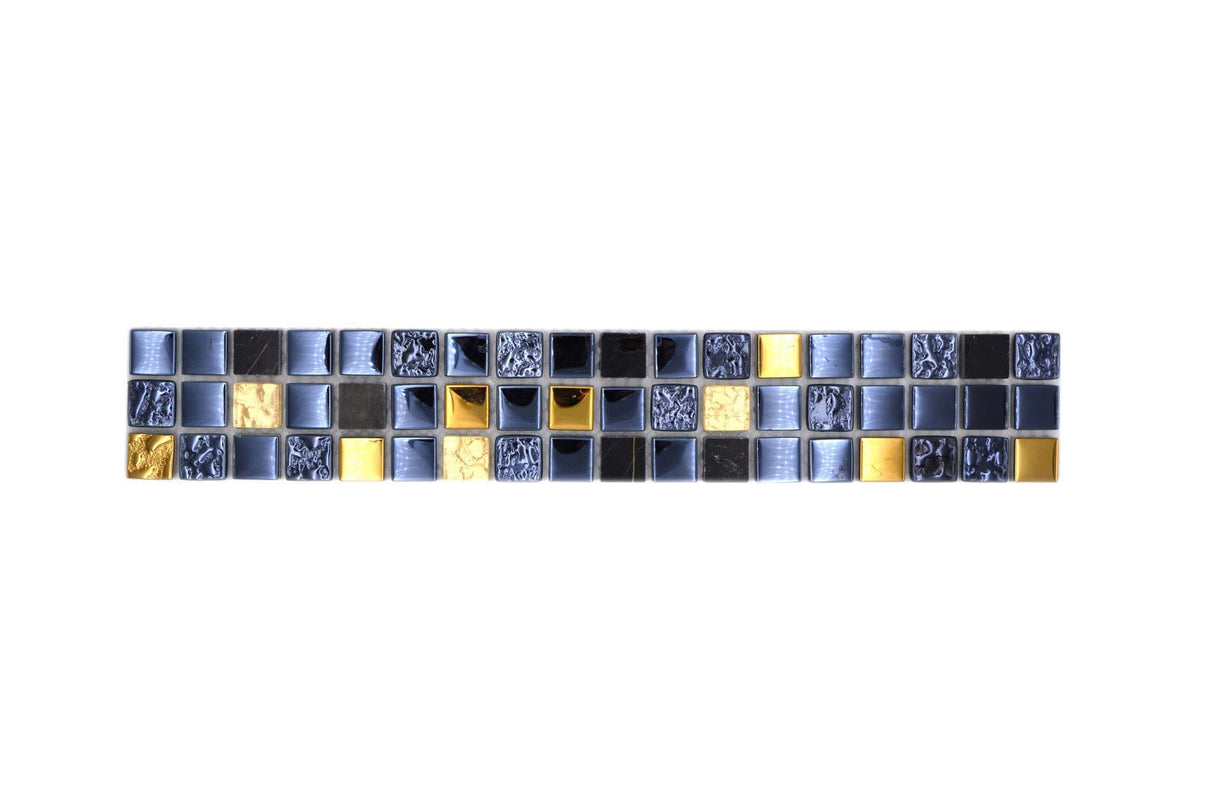 Bård (Kakel) Svart Markaryd - 022 | 15x15x8mm. Säljs styckvis.