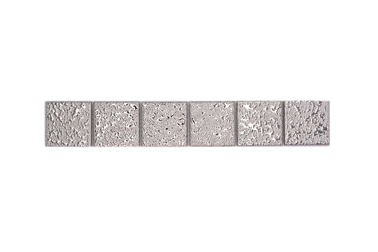 Bård (Kakel) Silver Markaryd - 031 | 48x48x6mm. Säljs styckvis.