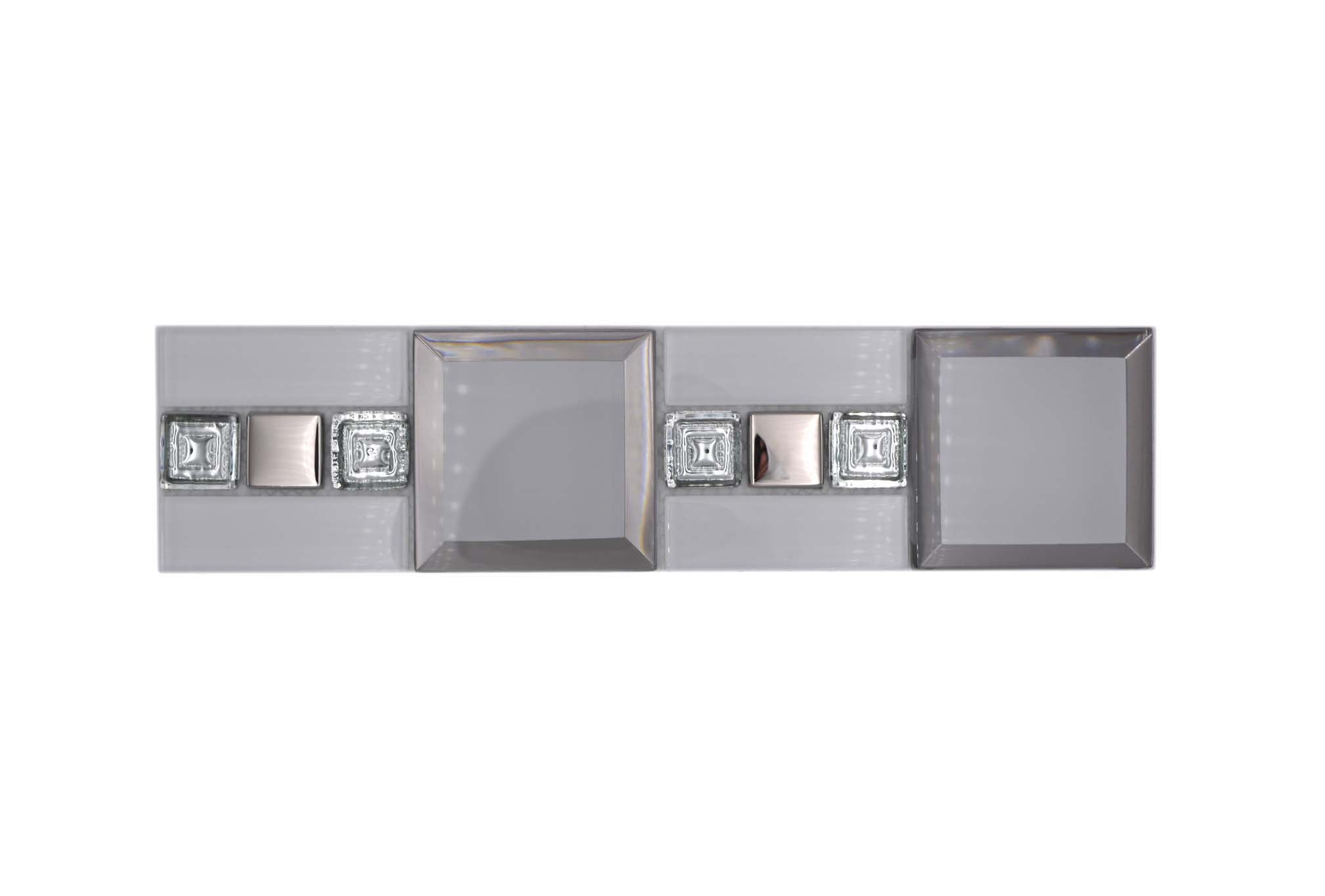 Bård (Kakel) Vit Markaryd - 072 | 23x23+23x73+73x73x8mm. Säljs styckvis.