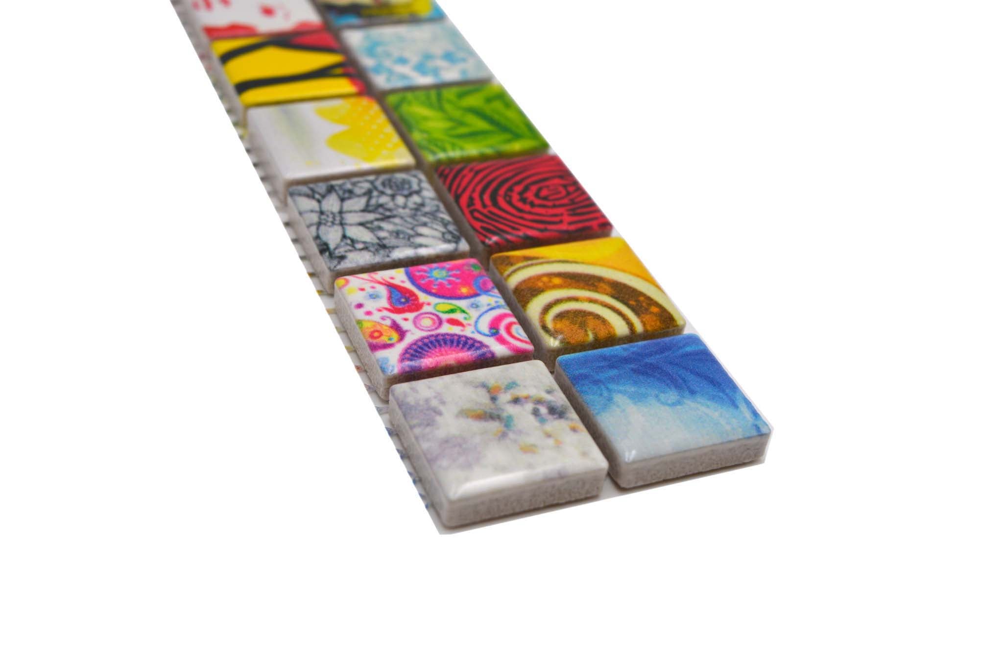 Bård (Klinker) Flerfärgad Markaryd - 032 | 23x23x5mm. Säljs styckvis.