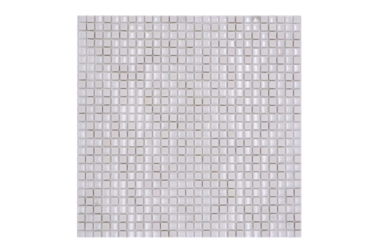 Mosaik Vit Geiranger-004 | 0,093 m²/ark